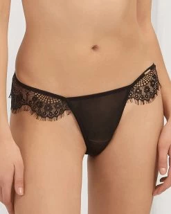 BLUEBELLA Marina Thong Black