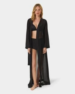 BLUEBELLA Marcella Long Kimono Black