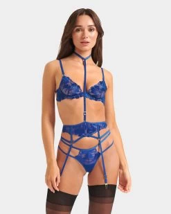 BLUEBELLA Colette Suspender Harness Surf The Web Blue