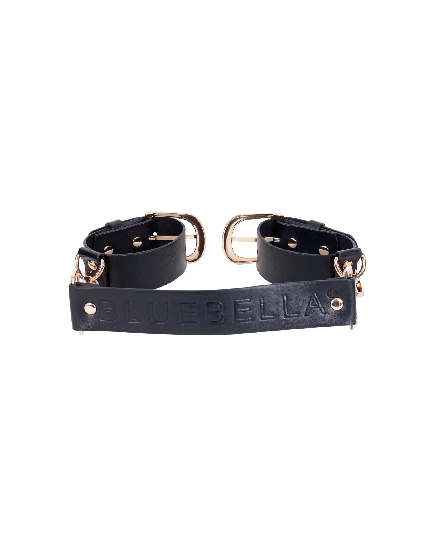BLUEBELLA Zadie Faux Leather Cuffs Black/Gold - Image 6