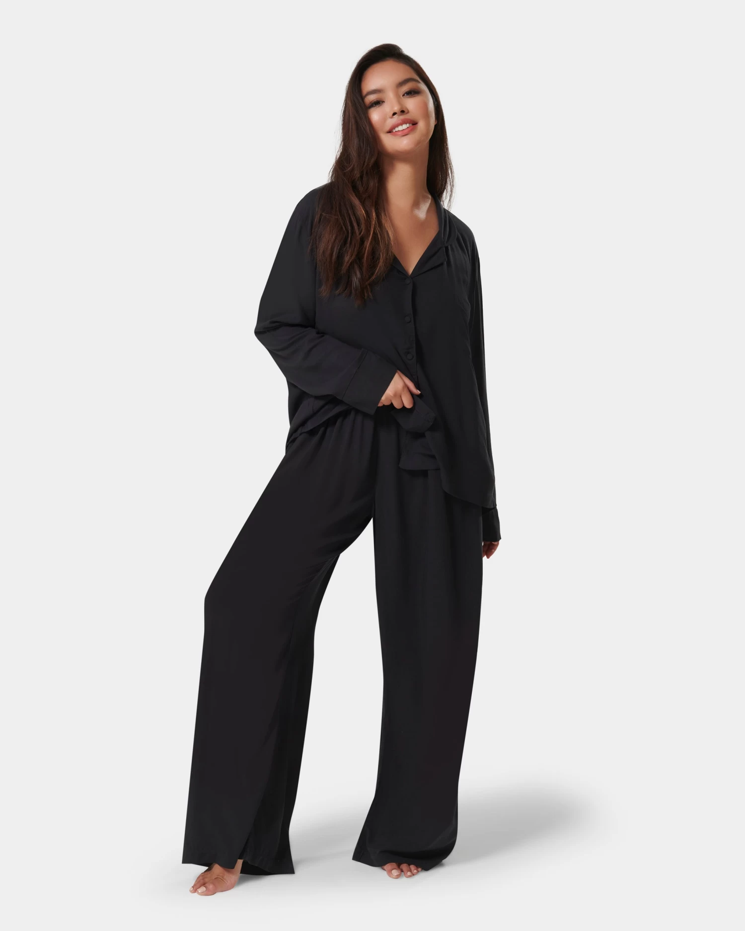 BLUEBELLA Tarcon Eco Viscose Long Pyjama Set Black - Image 8