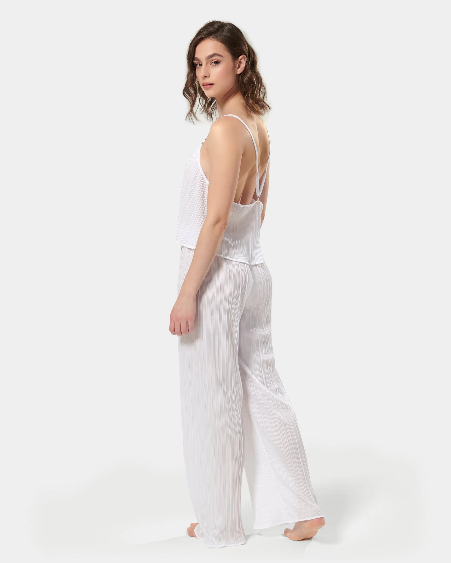 BLUEBELLA Neeson Cami And Trouser Set White - Image 3