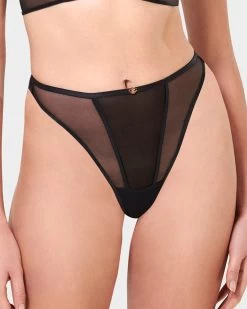 BLUEBELLA Alya Eco High-Waist Thong Black