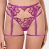 BLUEBELLA Catalina Thigh Harness Bright Violet/Sheer