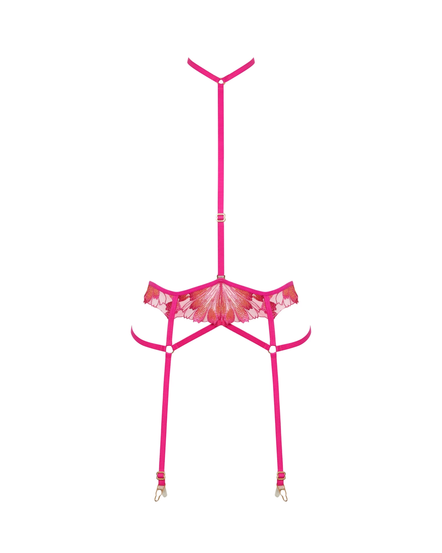 BLUEBELLA Colette Suspender Harness Fuchsia Pink/Orange Pepper - Image 5