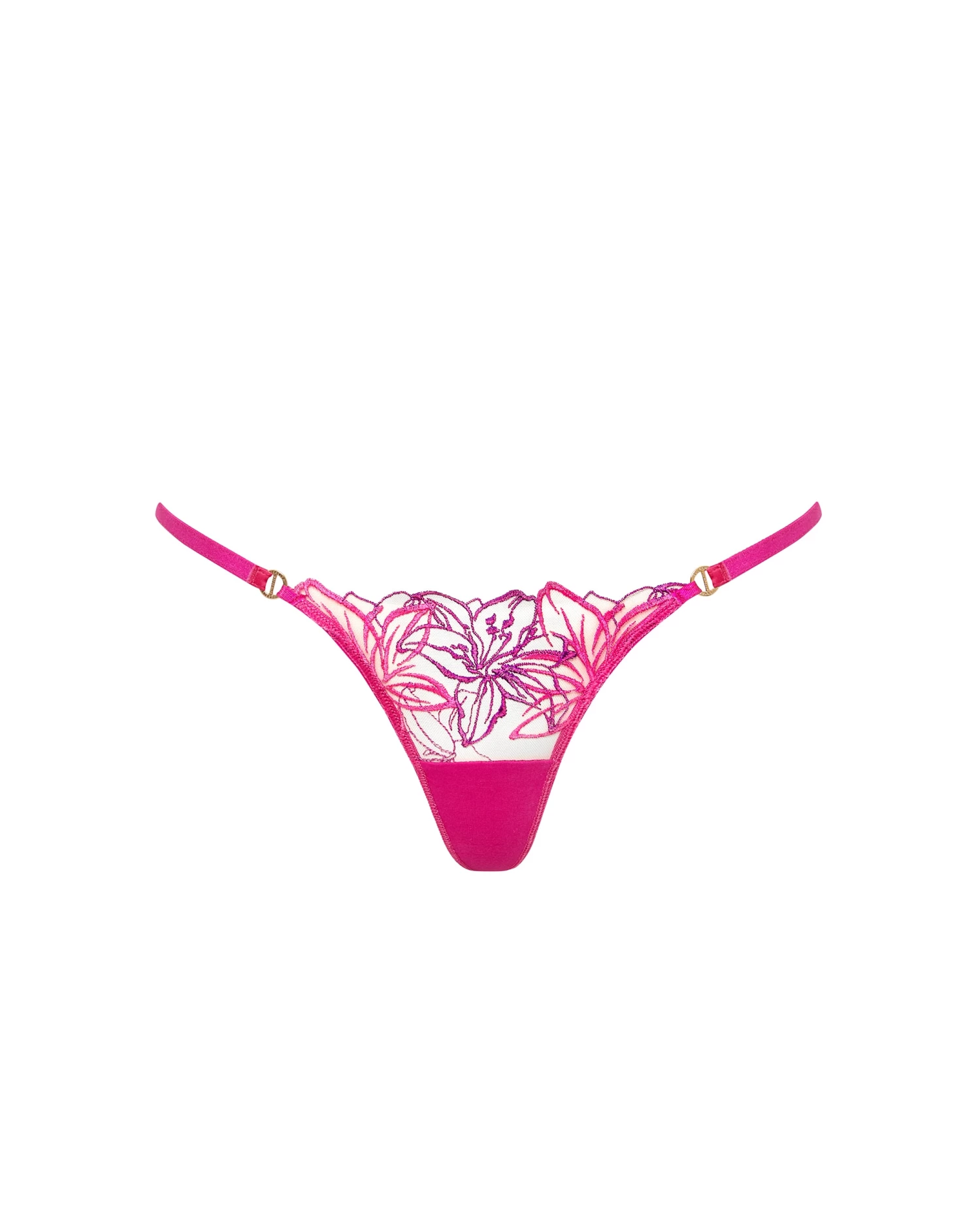 BLUEBELLA Lilly Thong Fuchsia Pink/Bright Violet/Sheer - Image 5