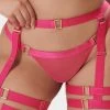 BLUEBELLA Trinity Thigh Harness Fuchsia Pink