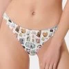 BLUEBELLA BB X Ashley Williams Kitten Print Luxury Satin Brief