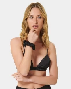 BLUEBELLA Saskia Luxury Satin Scrunchie Black