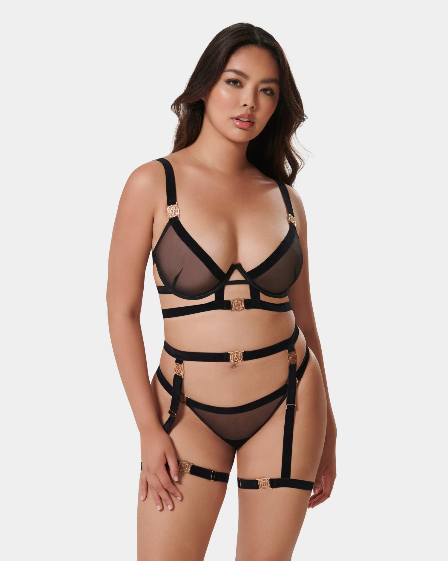 BLUEBELLA Thalia Thigh Harness Black - Image 2