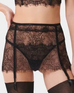 BLUEBELLA Camelia Skirt Suspender Black