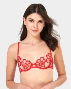 BLUEBELLA Catalina Wired Bra Red/Sheer