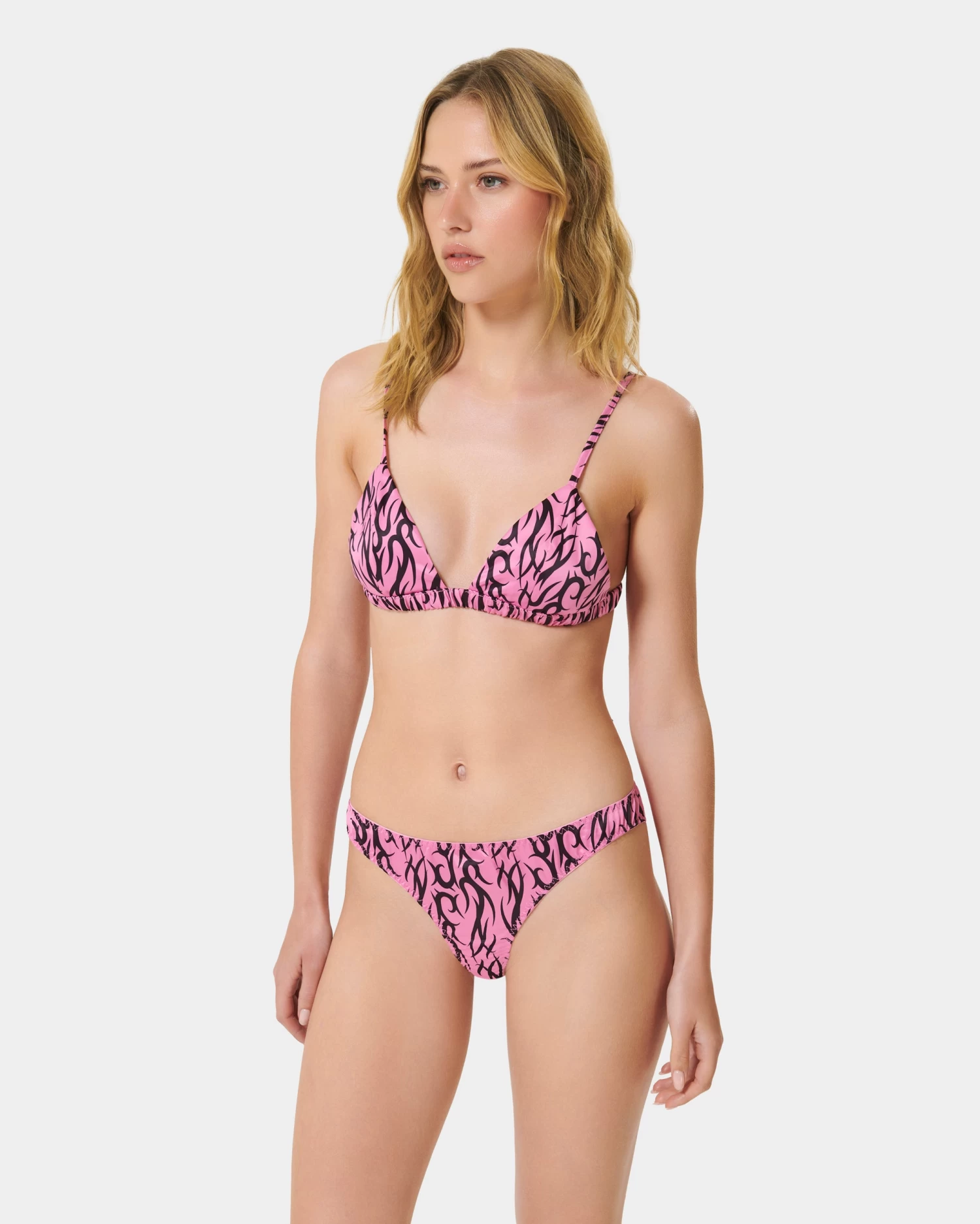 BLUEBELLA BB X Ashley Williams Tattoo Print Luxury Satin Soft Bra - Image 2