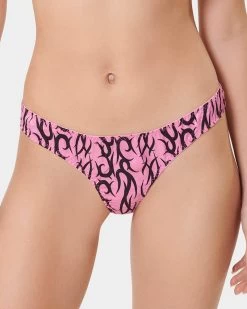 BLUEBELLA BB X Ashley Williams Tattoo Print Luxury Satin Thong