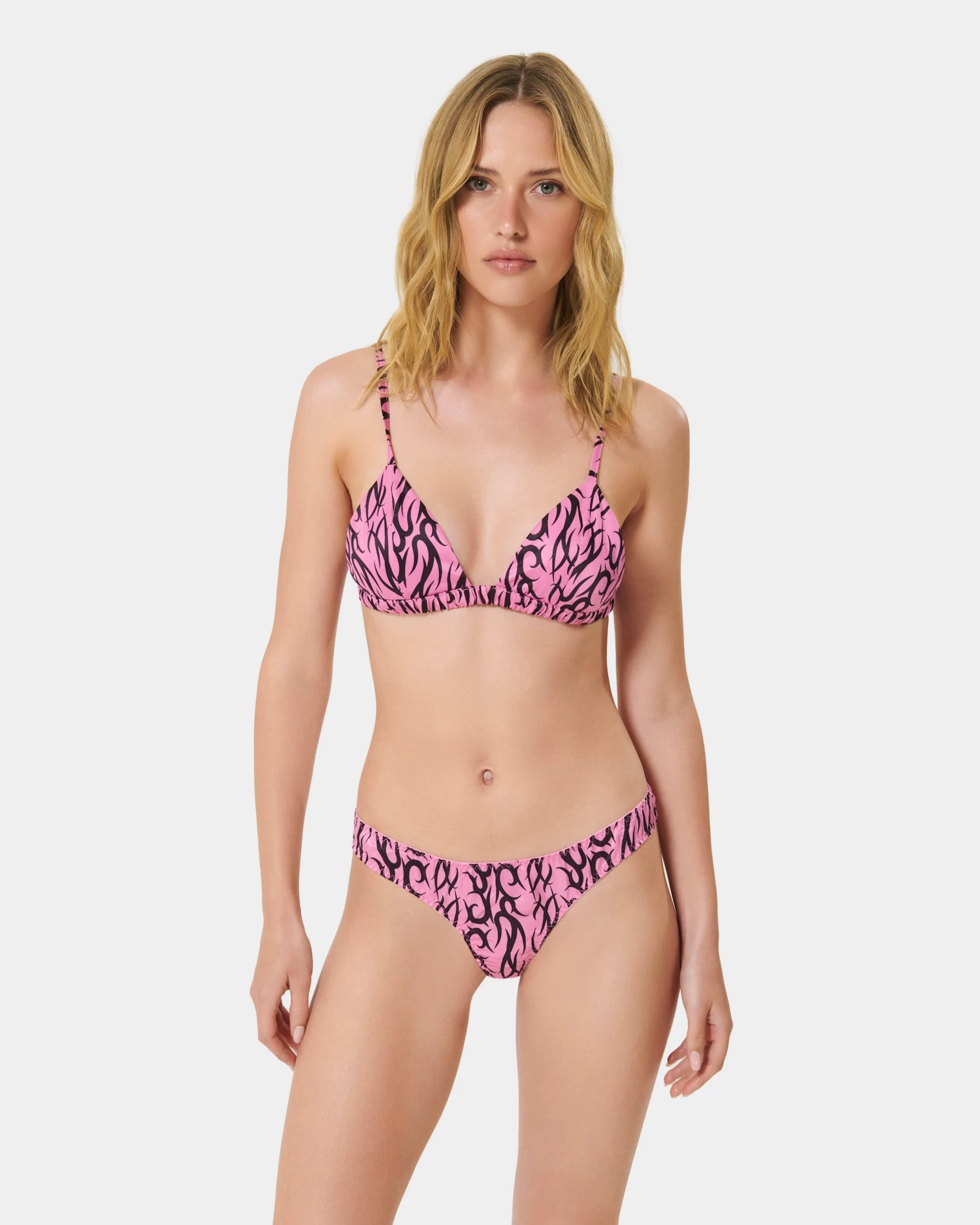 BLUEBELLA BB X Ashley Williams Tattoo Print Luxury Satin Thong - Image 2