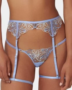 BLUEBELLA Lilly Thigh Harness Hydrangea Blue/Ice Water Blue/Sheer