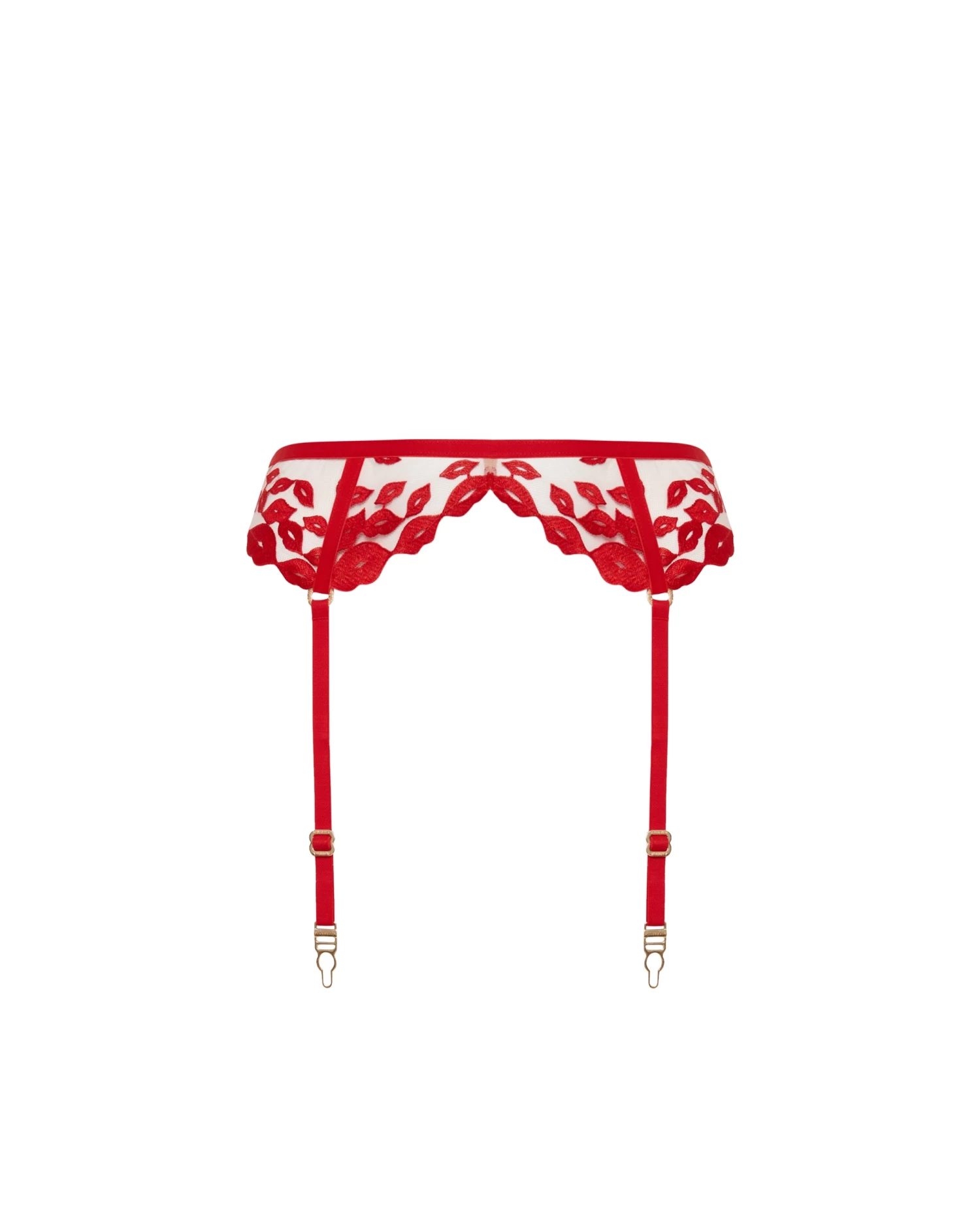 BLUEBELLA Marian Suspender Red/ Sheer - Image 5