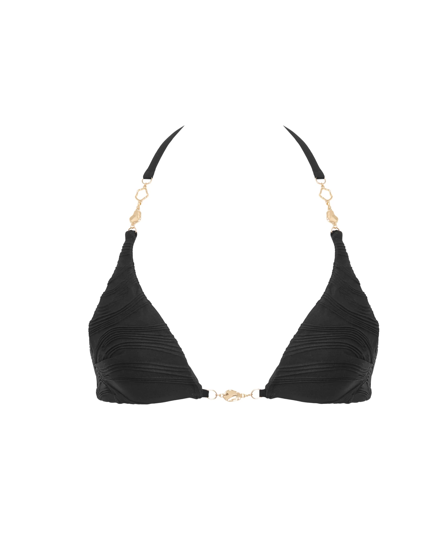 BLUEBELLA Orta Triangle Bikini Top Black - Image 5
