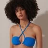 BLUEBELLA Shala Multi-Way Bandeau Bikini Top Blue