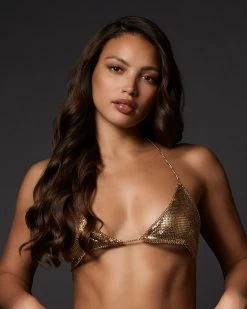 BLUEBELLA Cyla Chainmail Soft Bra Gold