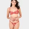 BLUEBELLA Set: Catalina Red/Sheer