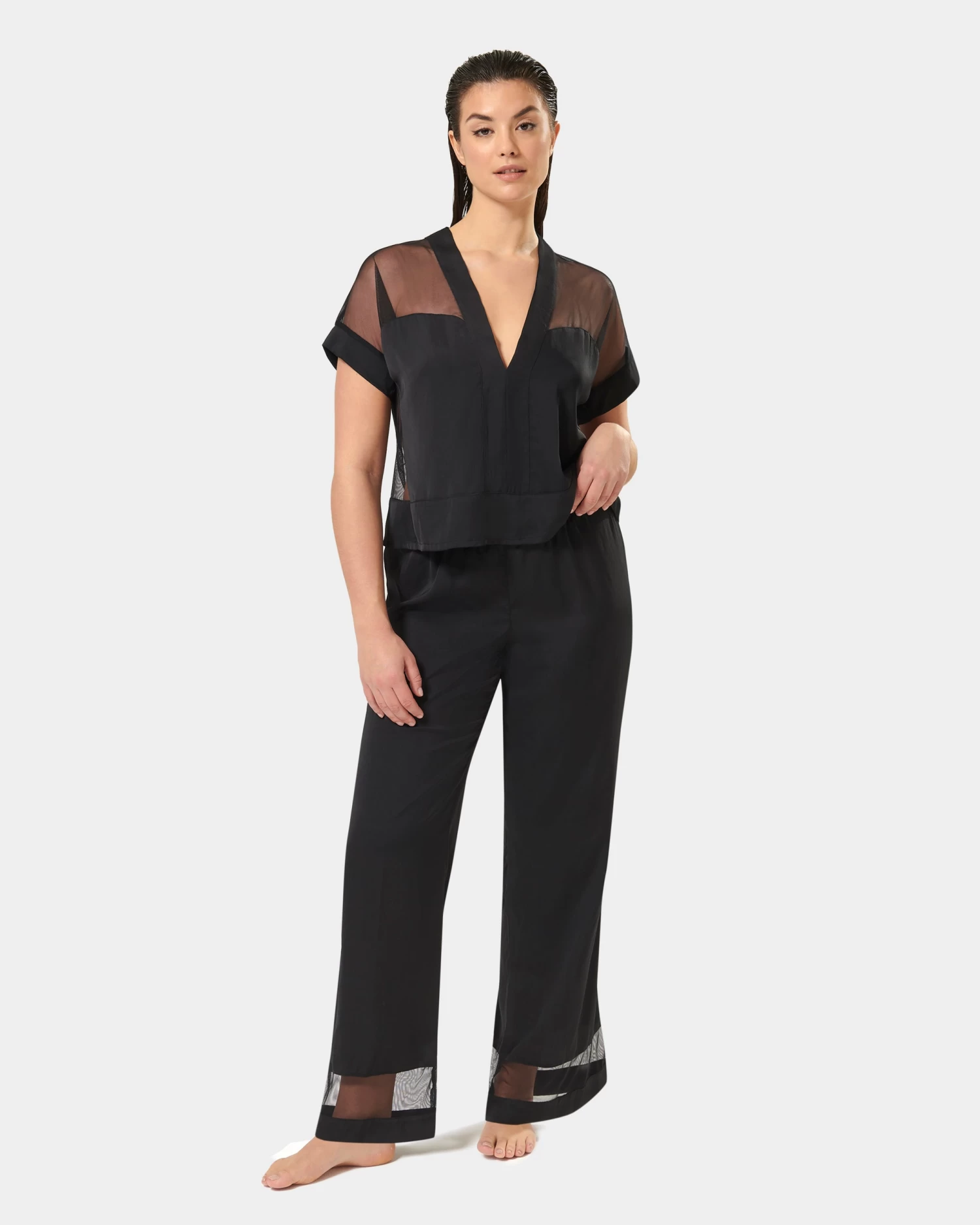BLUEBELLA Richmond Long Pyjama Set Black - Image 9